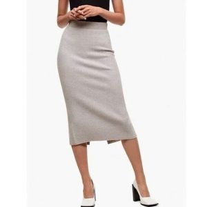 Aritzia Babaton Wool Blend Long Pencil Skirt Womens Size XS WORN ONCE